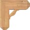 Ekena Millwork Funston Craftsman Smooth Bracket w/ Offset Brace, Western Red Cedar, 7 1/2"W x 18"D x 18"H BKT0806X18X18FST04SWR - alternate 3